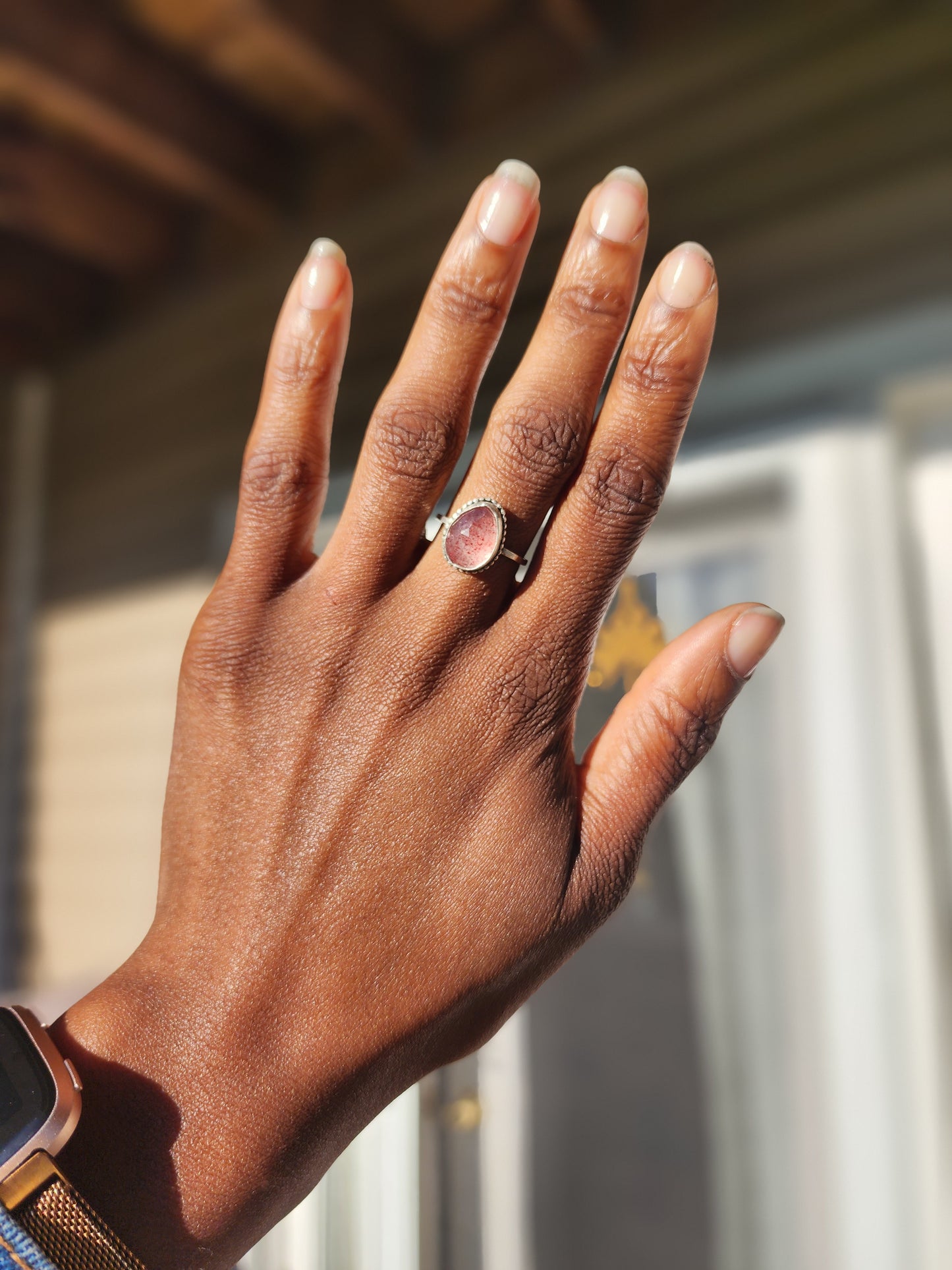 Strawberry Quartz Ring