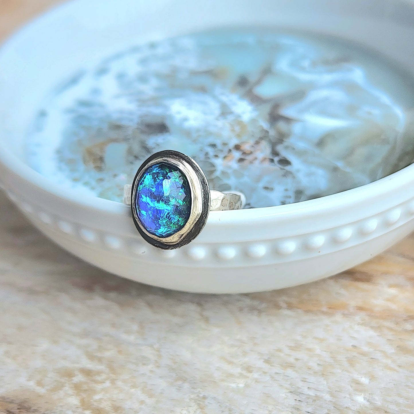 Australian Opal Ring Size 7.5