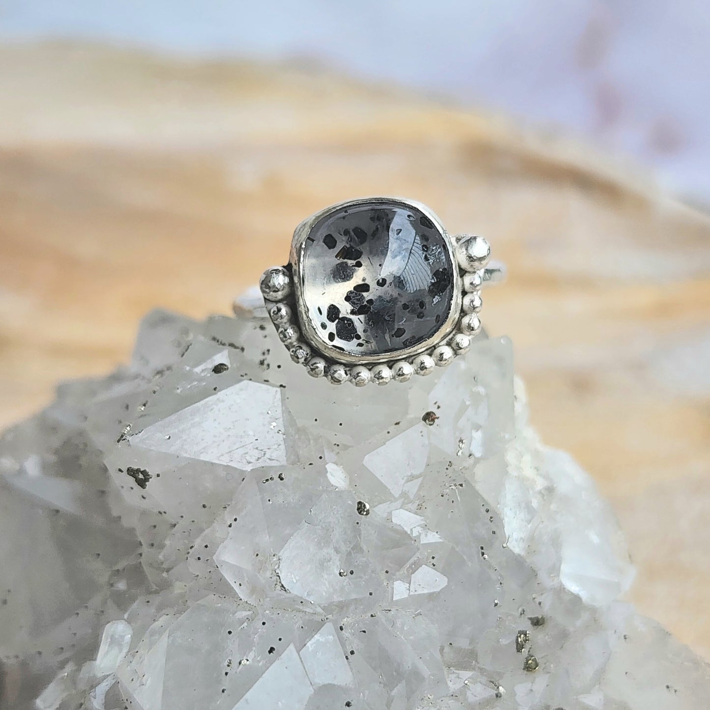 Rutilated Quartz Ring