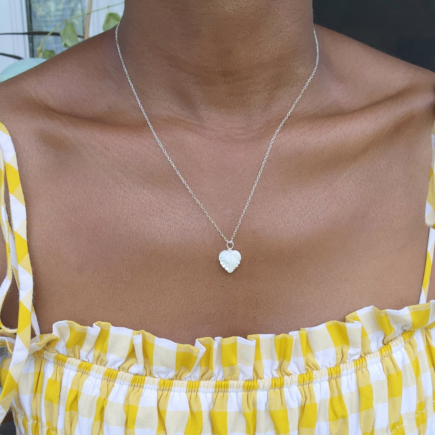 Mother of Pearl Drop Necklace