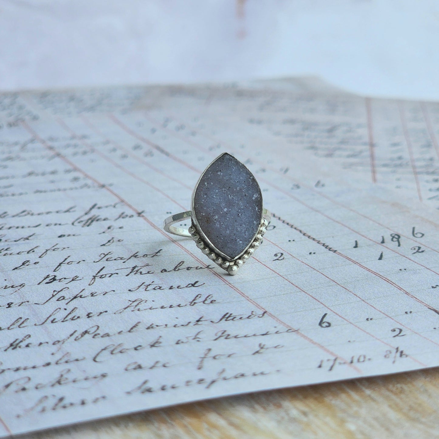 Druzy Ring Size 8.5