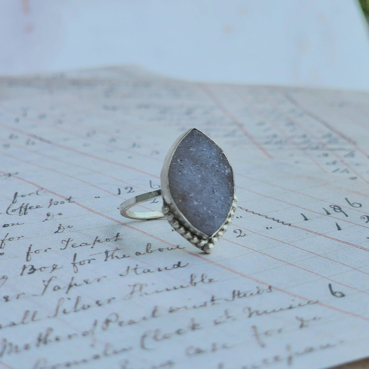 Druzy Ring Size 8.5