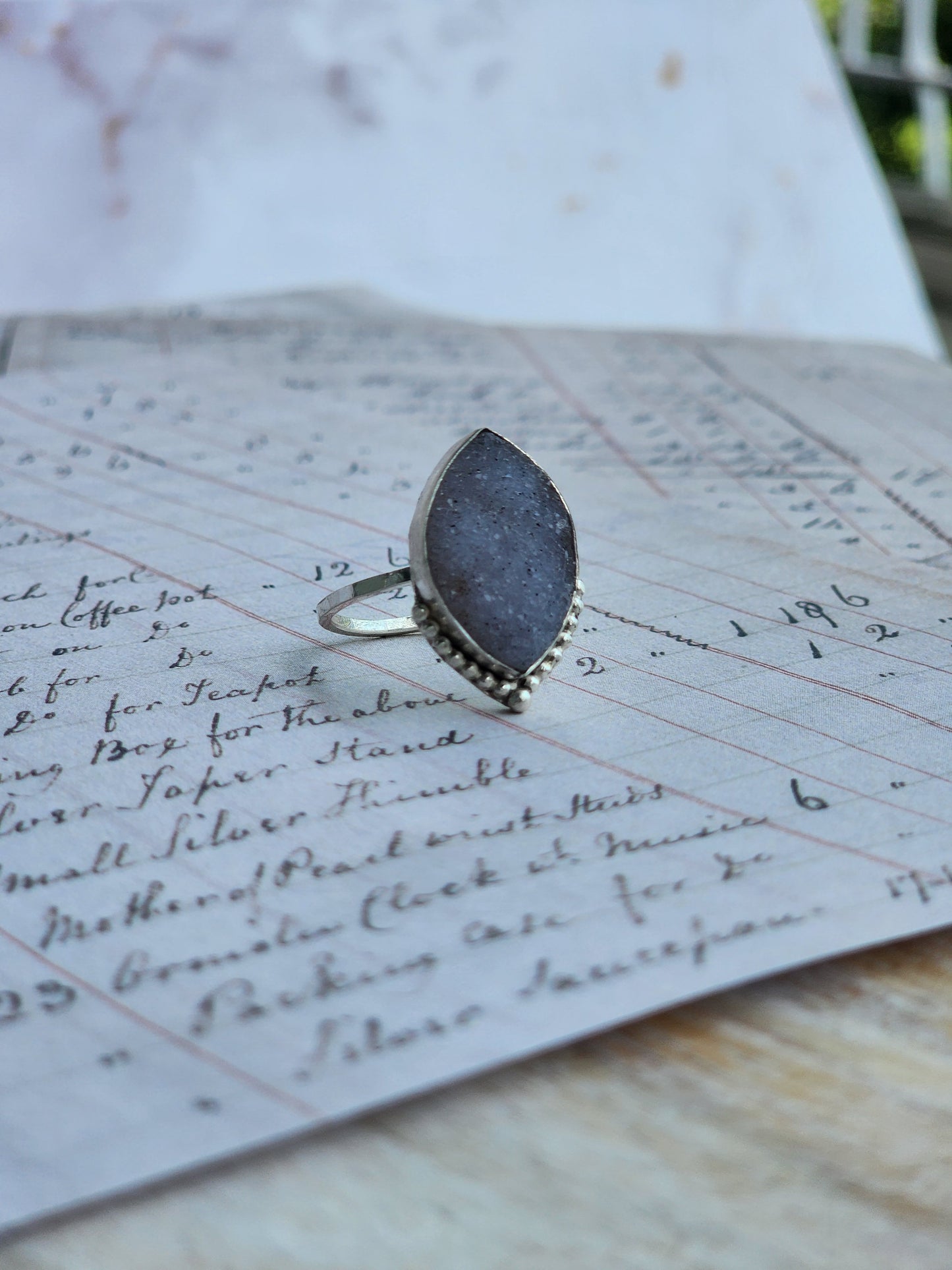 Druzy Ring Size 8.5