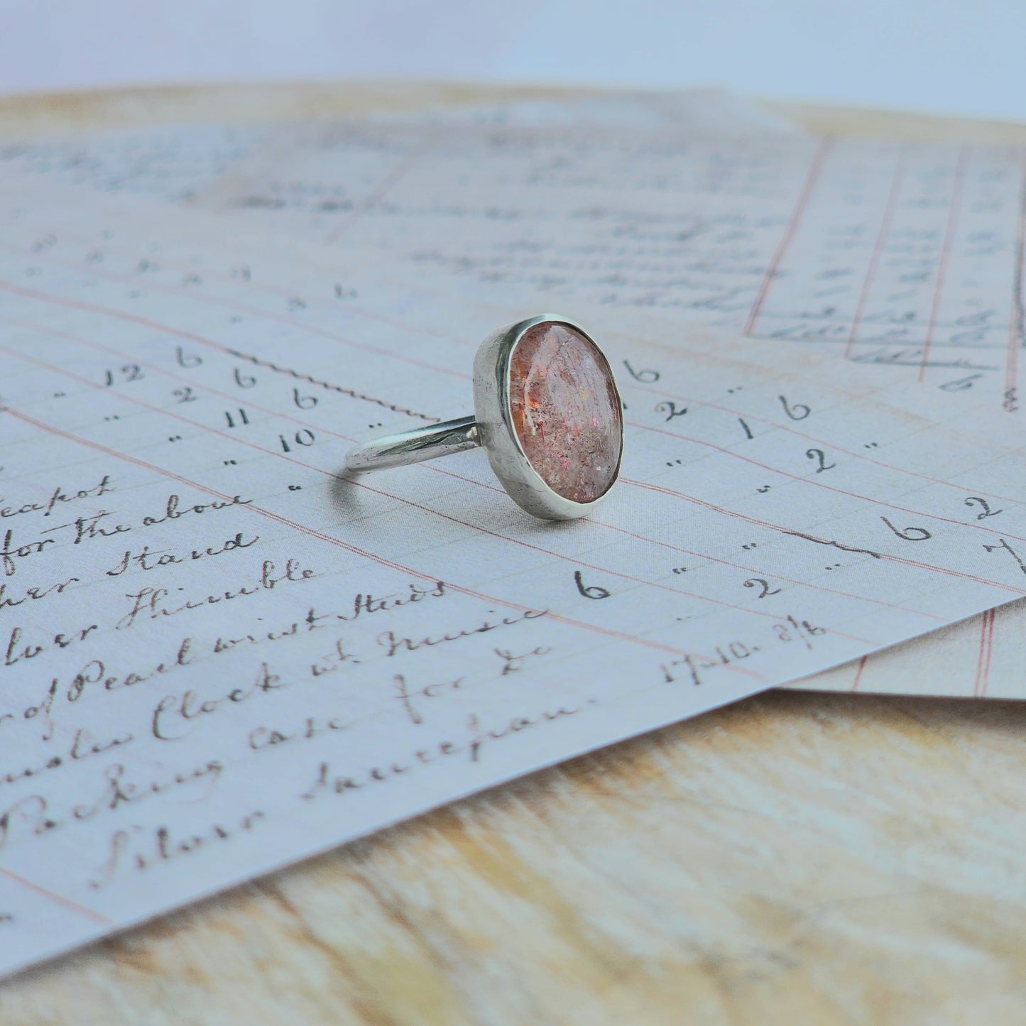 Confetti Sunstone Ring Size 7.5