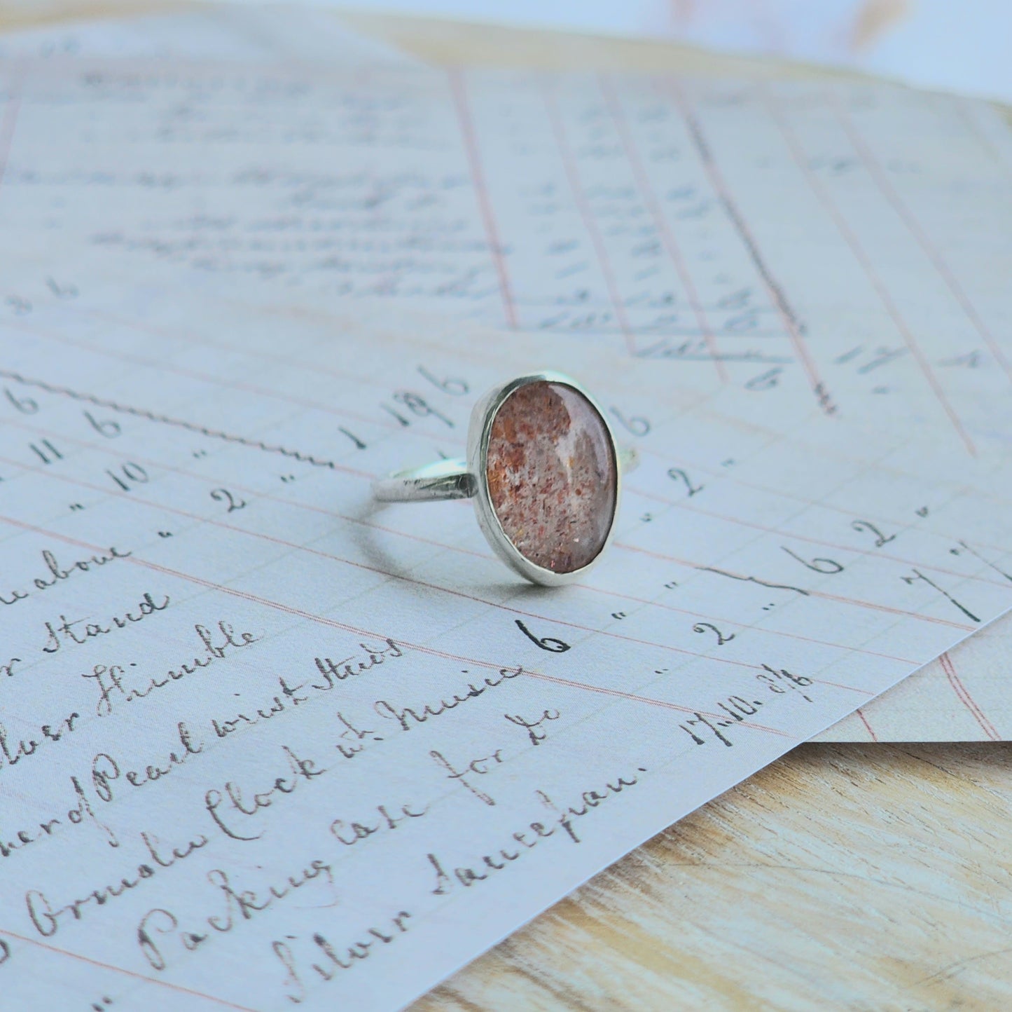 Confetti Sunstone Ring Size 7.5
