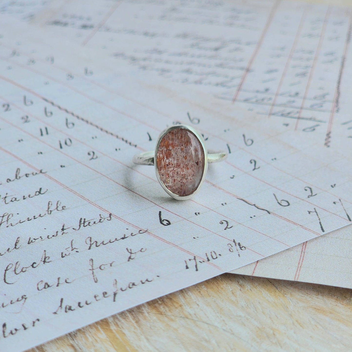 Confetti Sunstone Ring Size 7.5