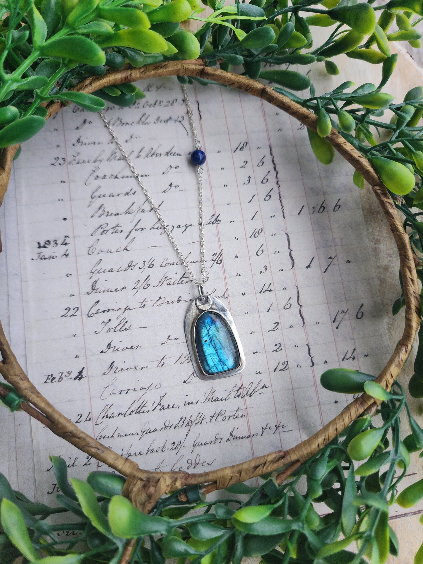 Labradorite Window Necklace