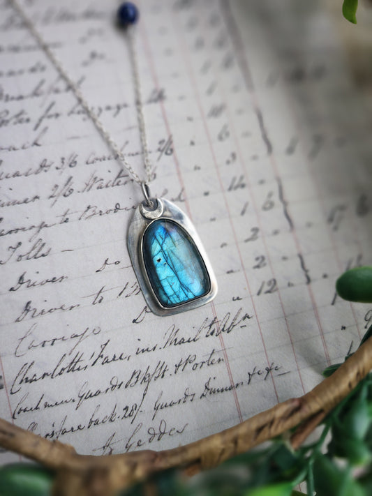 Labradorite Window Necklace