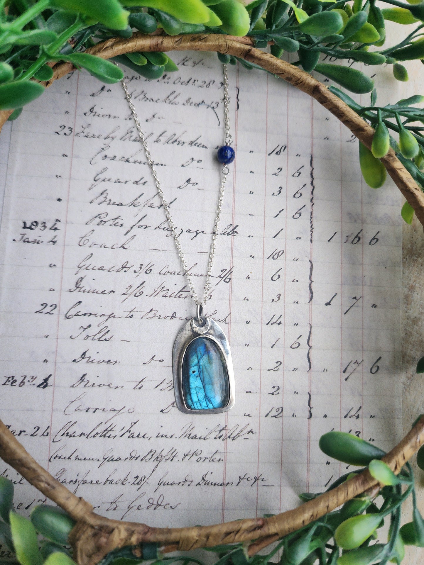 Labradorite Window Necklace