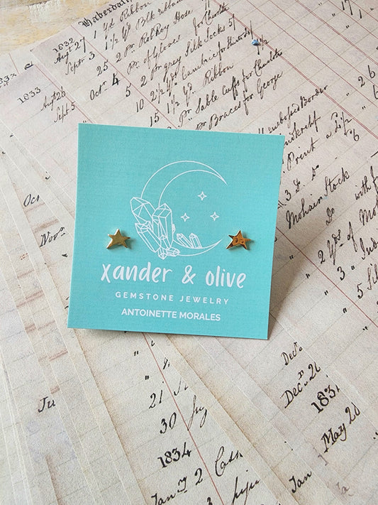 Asymmetrical Star Stud Earrings