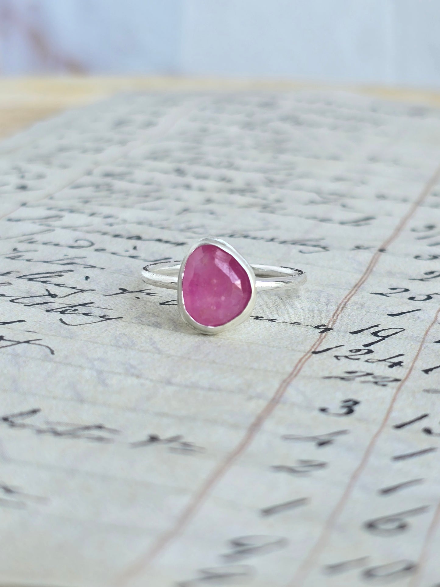 Pink Tourmaline Ring (Size 8.75)