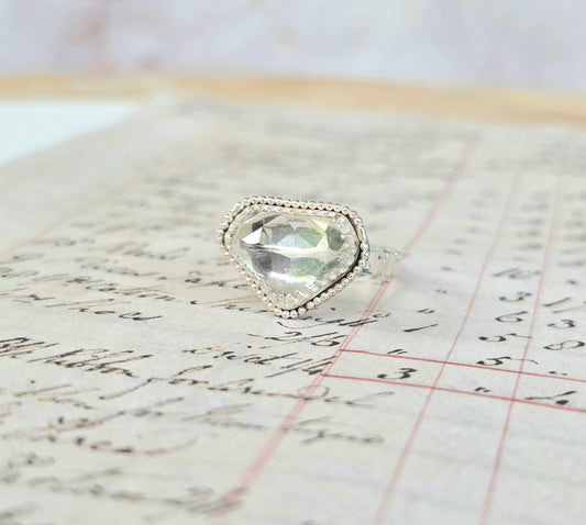 Brilliant Quartz Ring (Size 8.5)