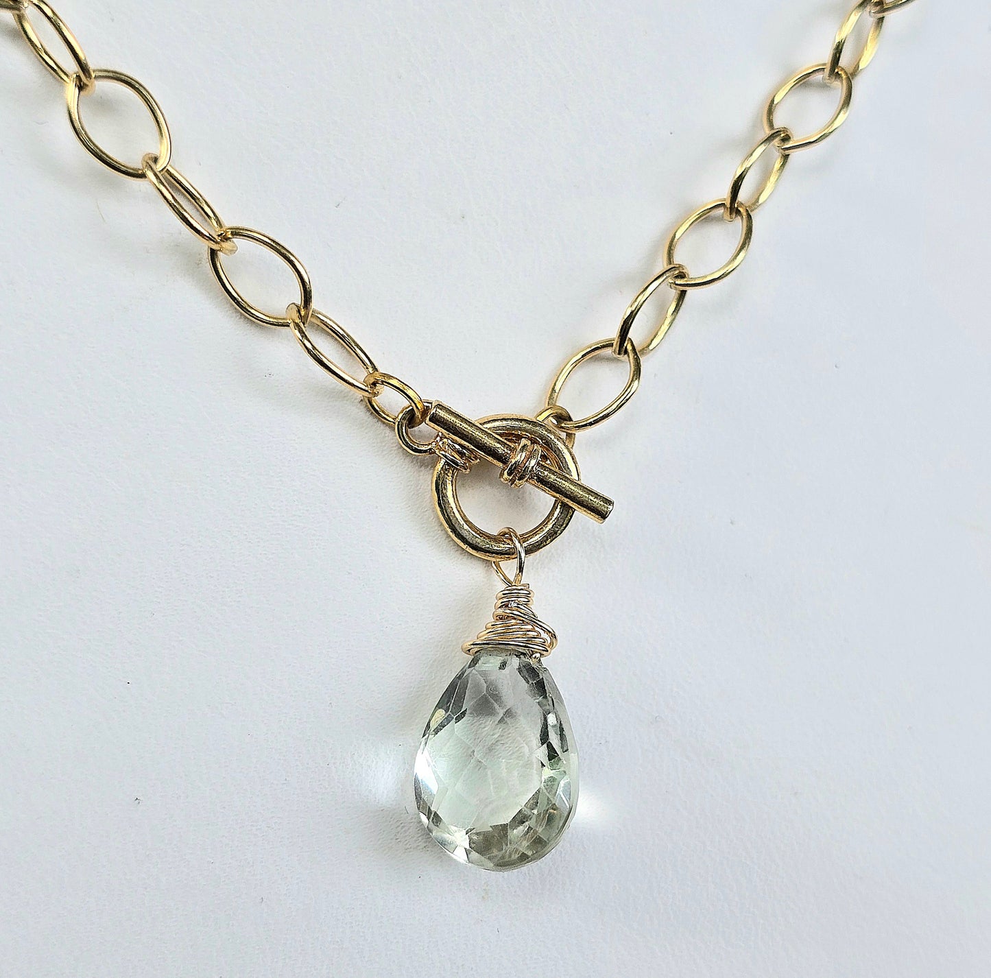 Prasiolite Toggle necklace