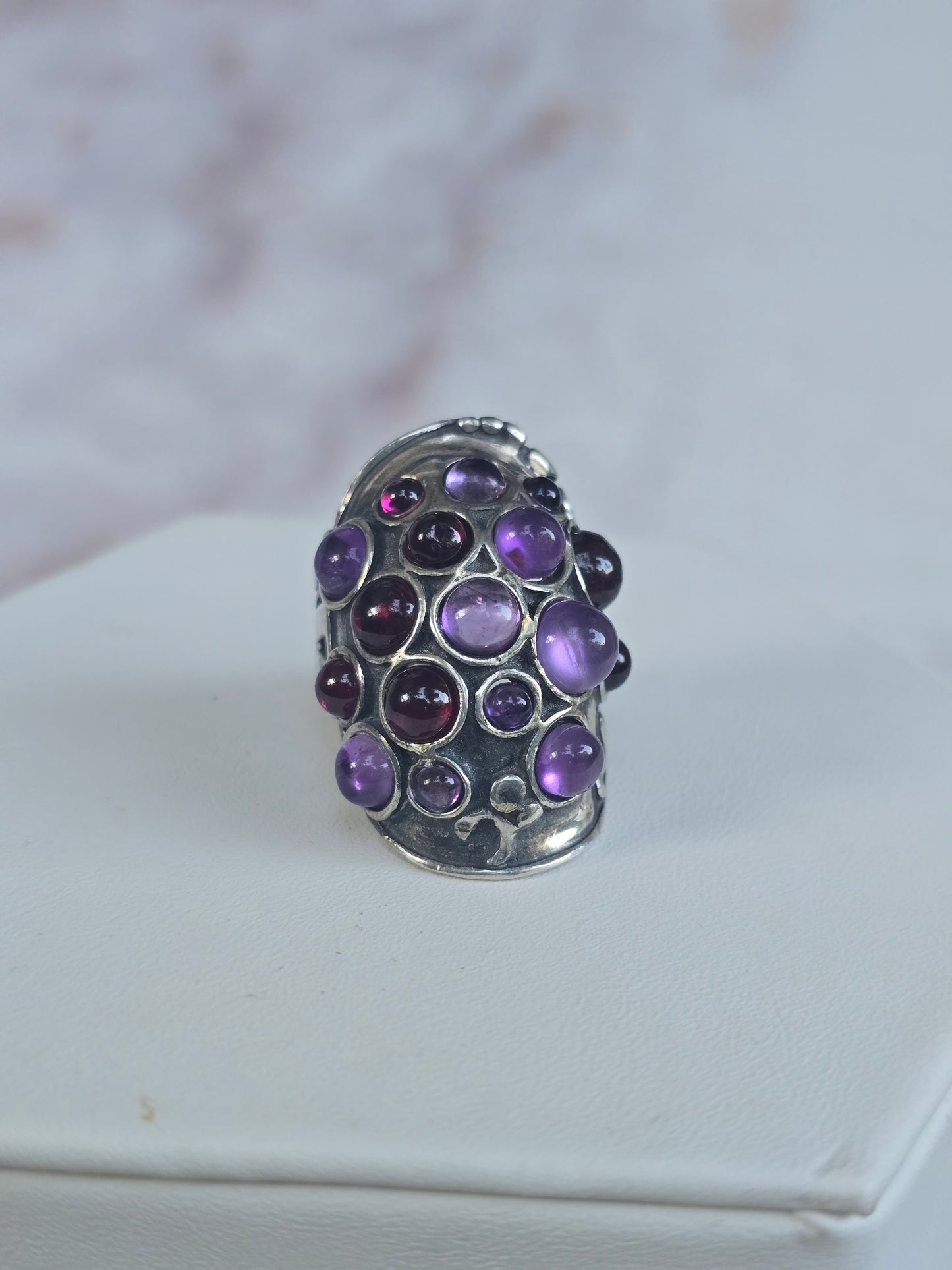 Vintage Amethyst and Garnet Ring