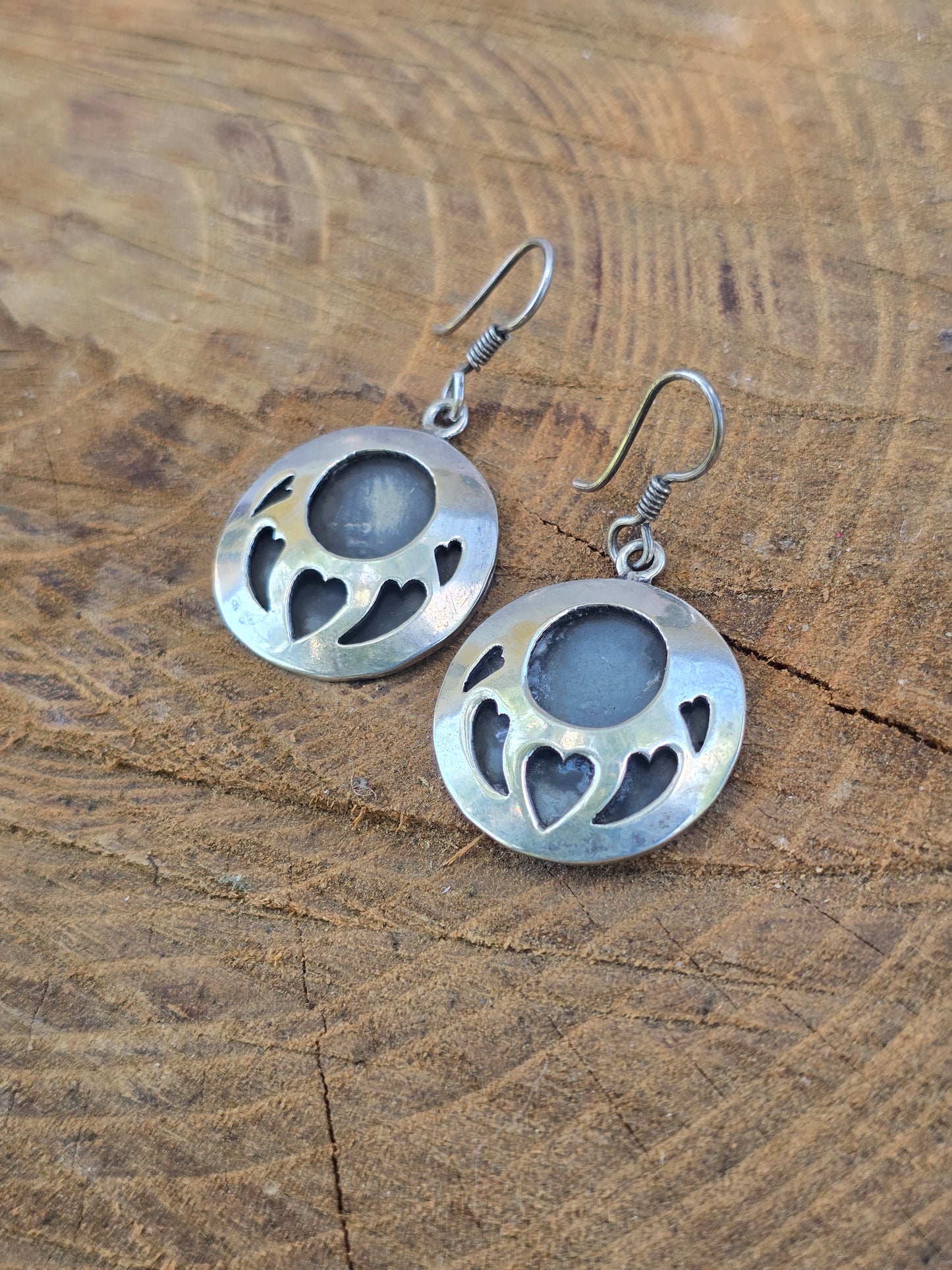 Vintage Taxco Sterling Silver Bear Paw Earrings