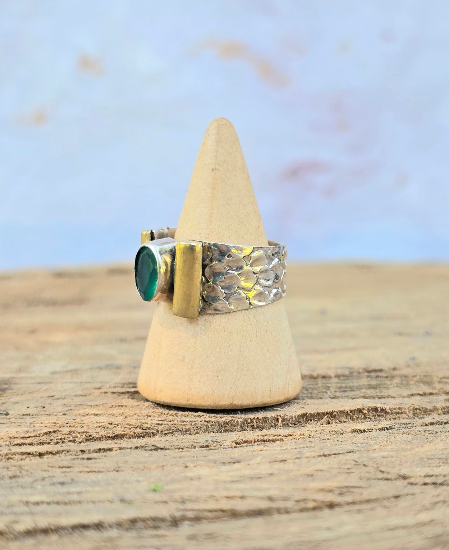 Vintage Green Onyx Ring