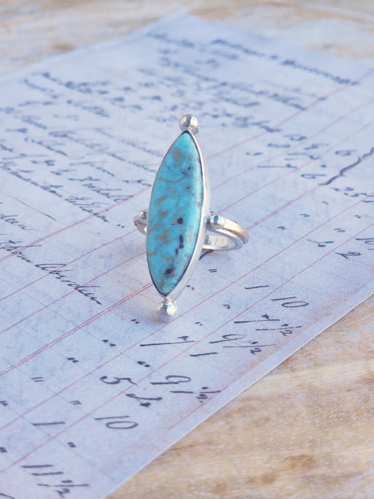 Larimar Spear Ring