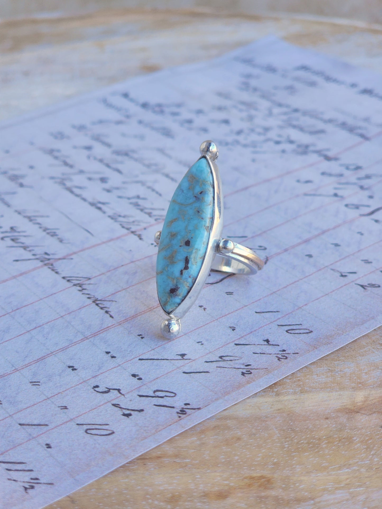 Larimar Spear Ring