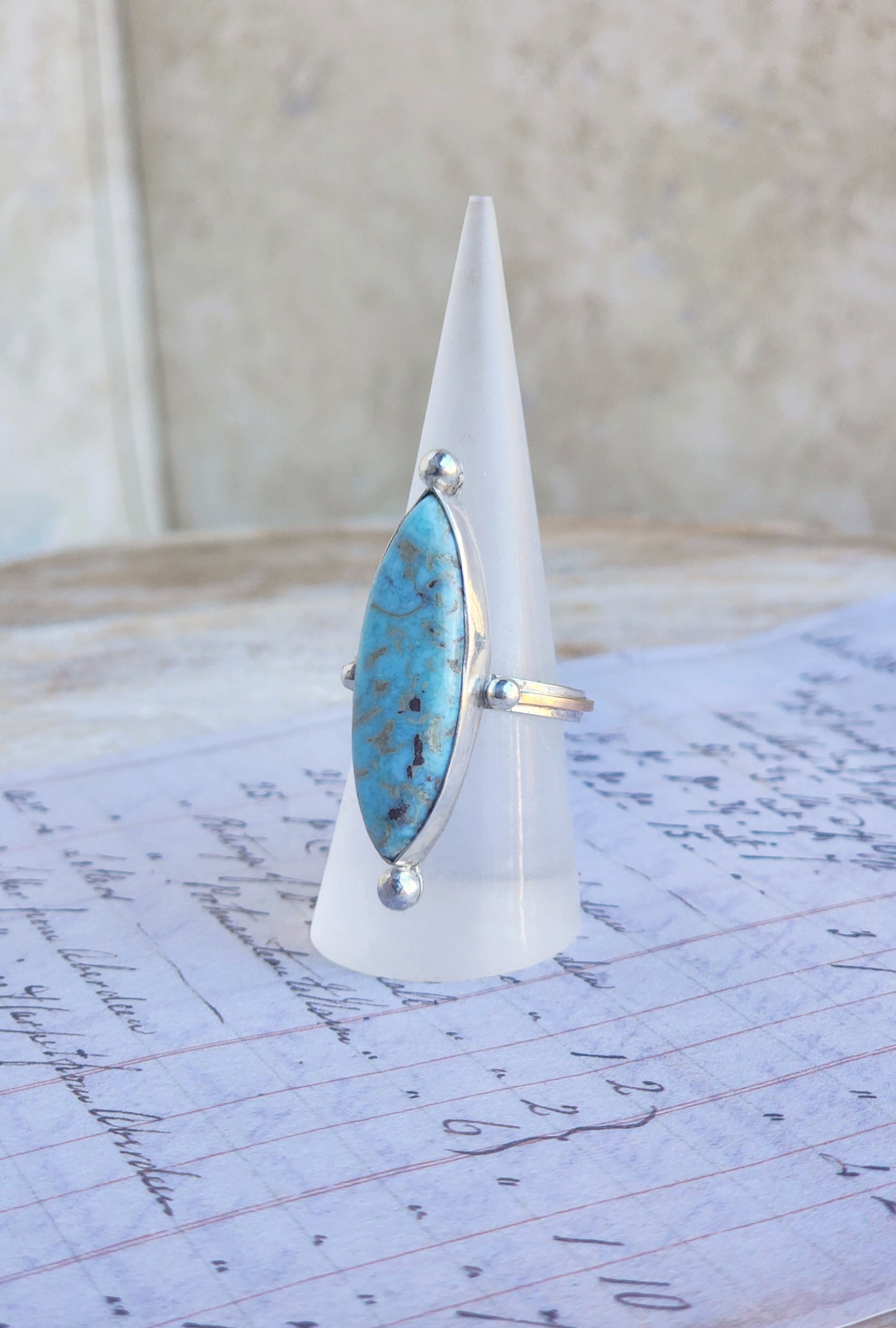 Larimar Spear Ring