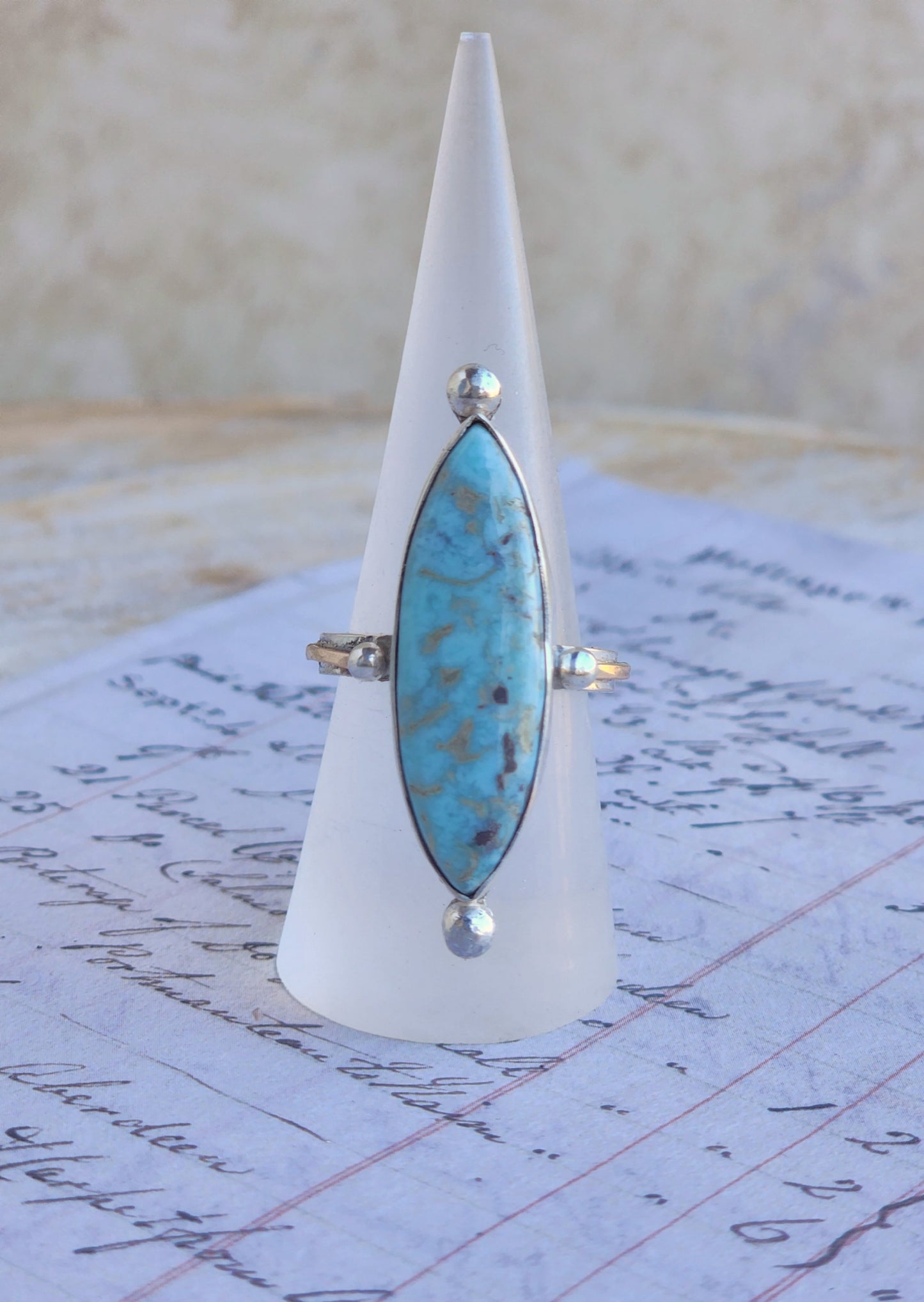 Larimar Spear Ring