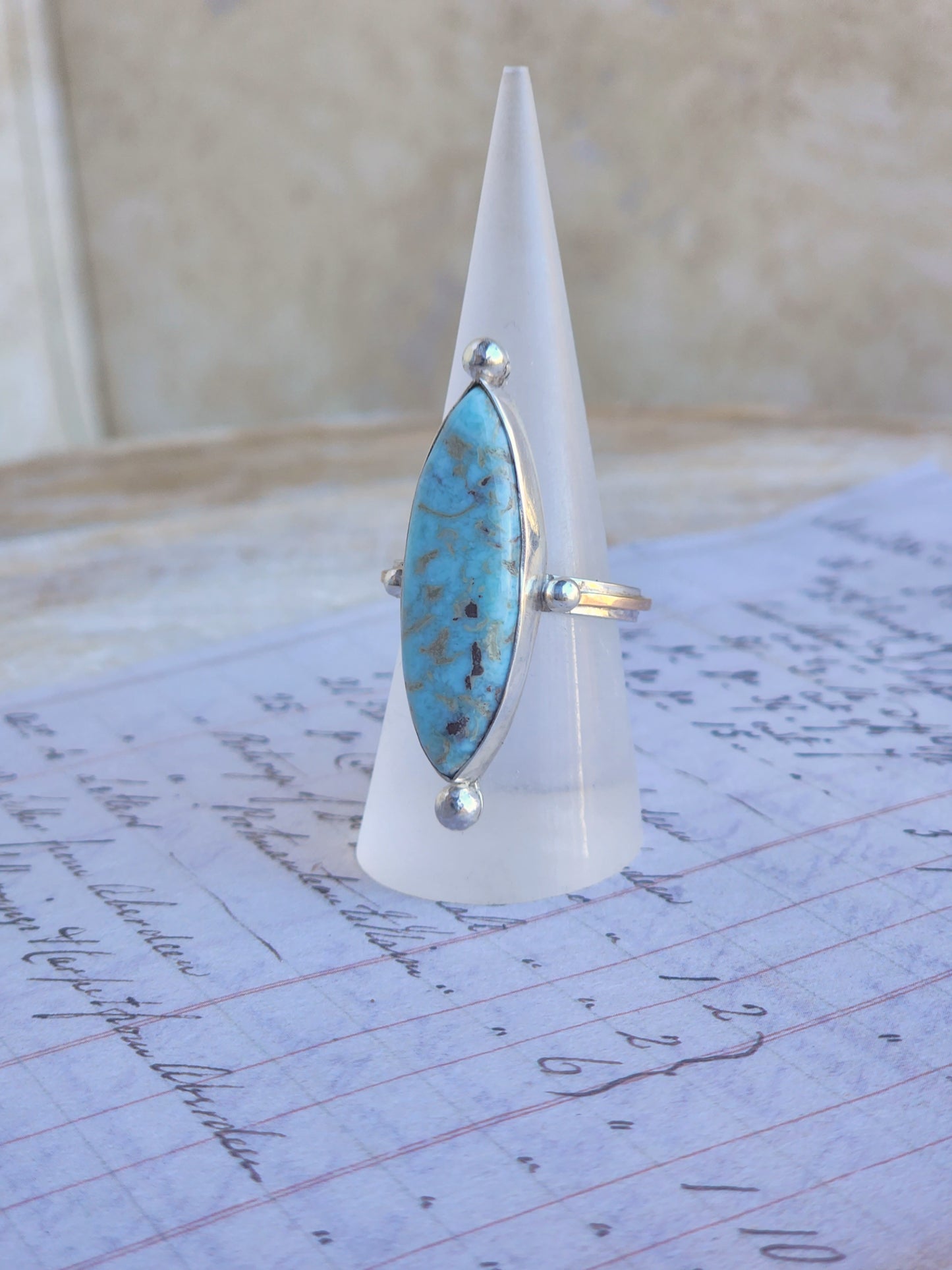 Larimar Spear Ring