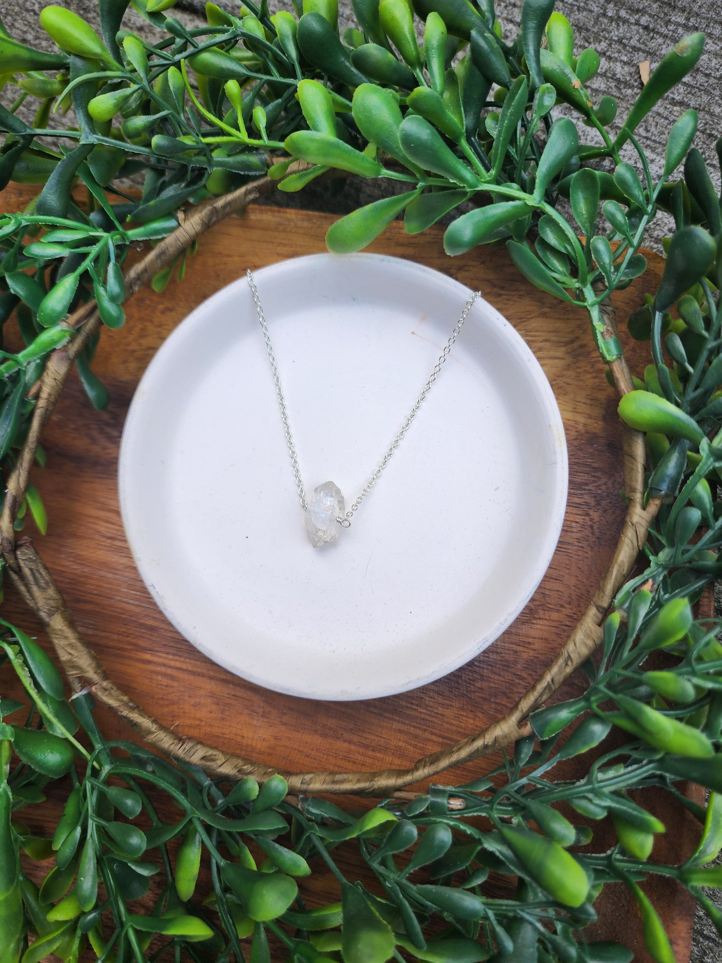 Herkimer Diamond Crystal Necklace