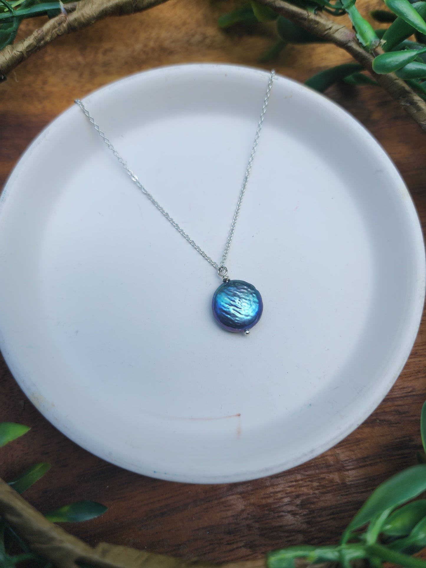 Peacock Pearl Necklace