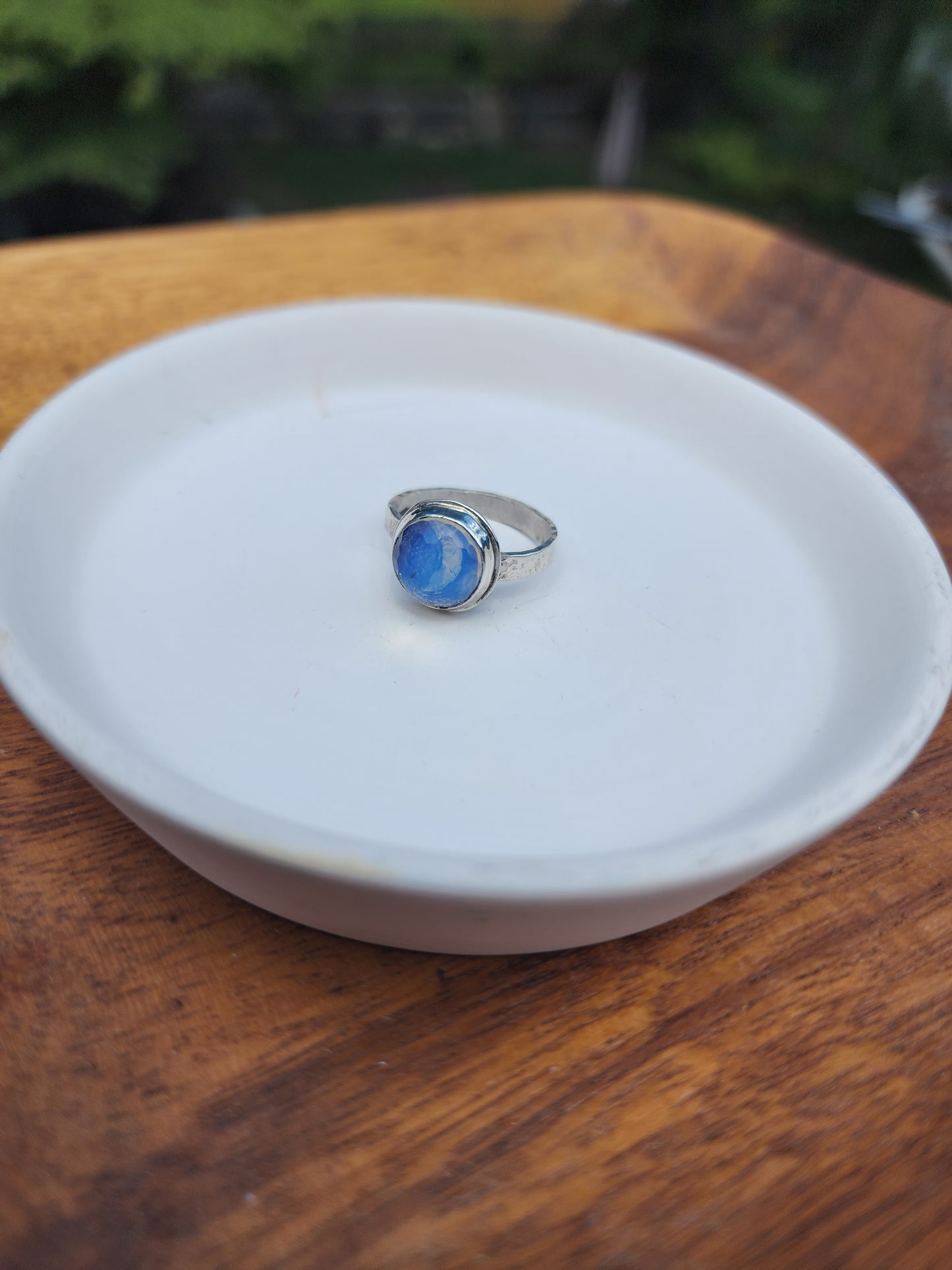 Opalite Moon Ring