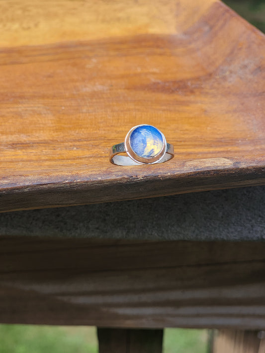 Opalite Moon Ring