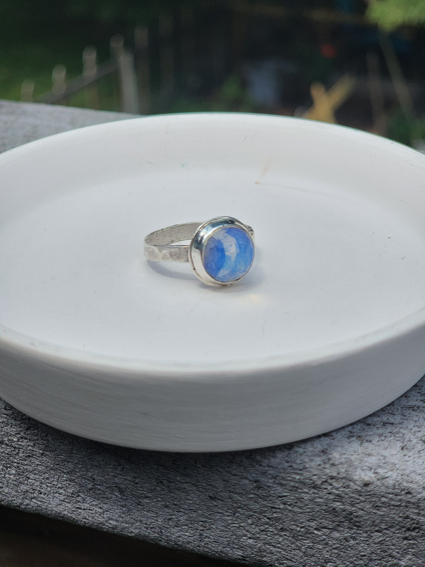 Opalite Moon Ring