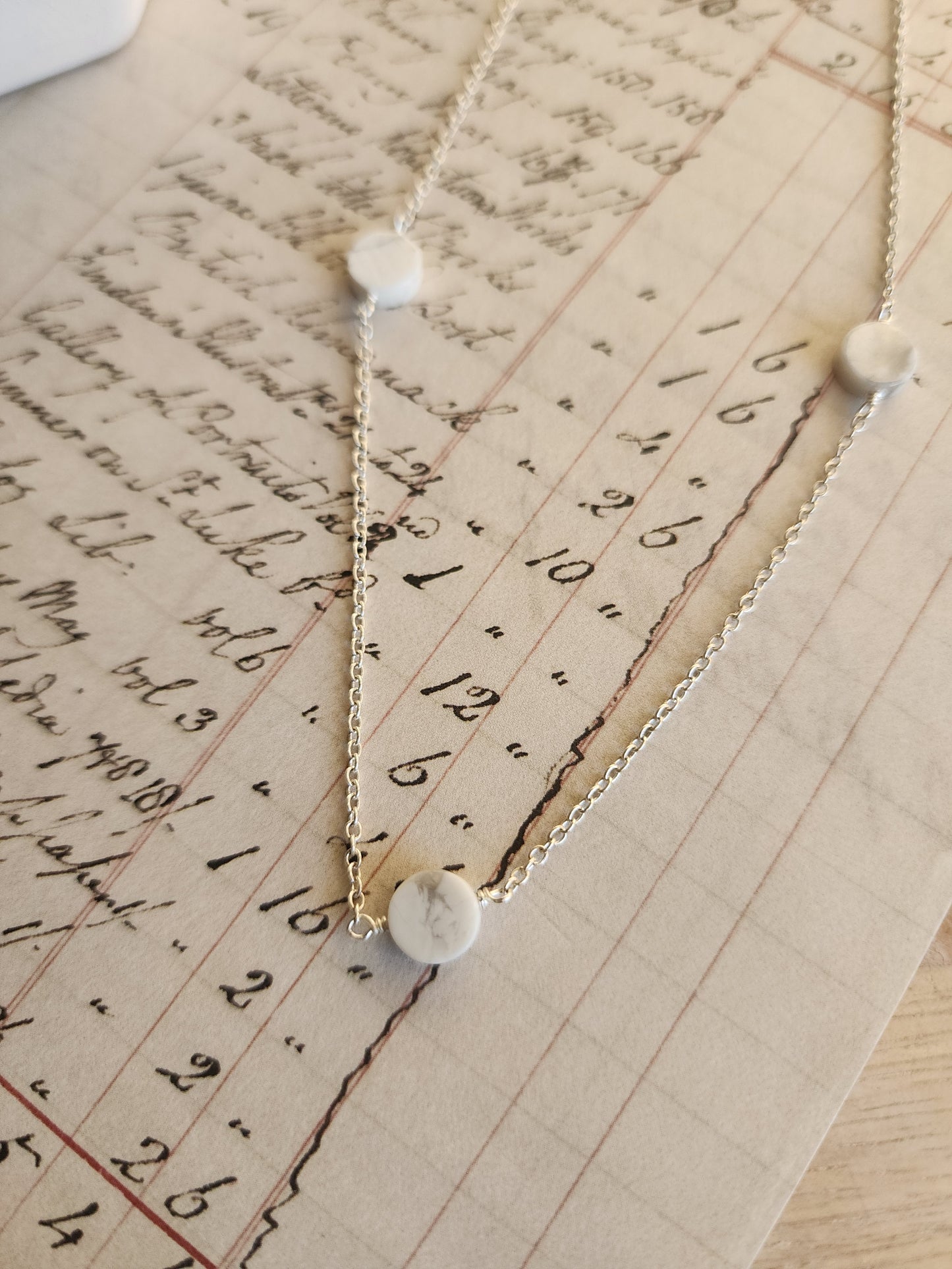 Full Moon Beaded Chain Necklace