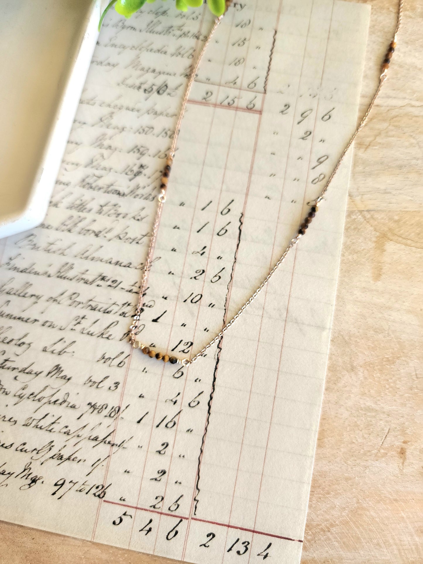 Tiger's Eye Beaded Chain