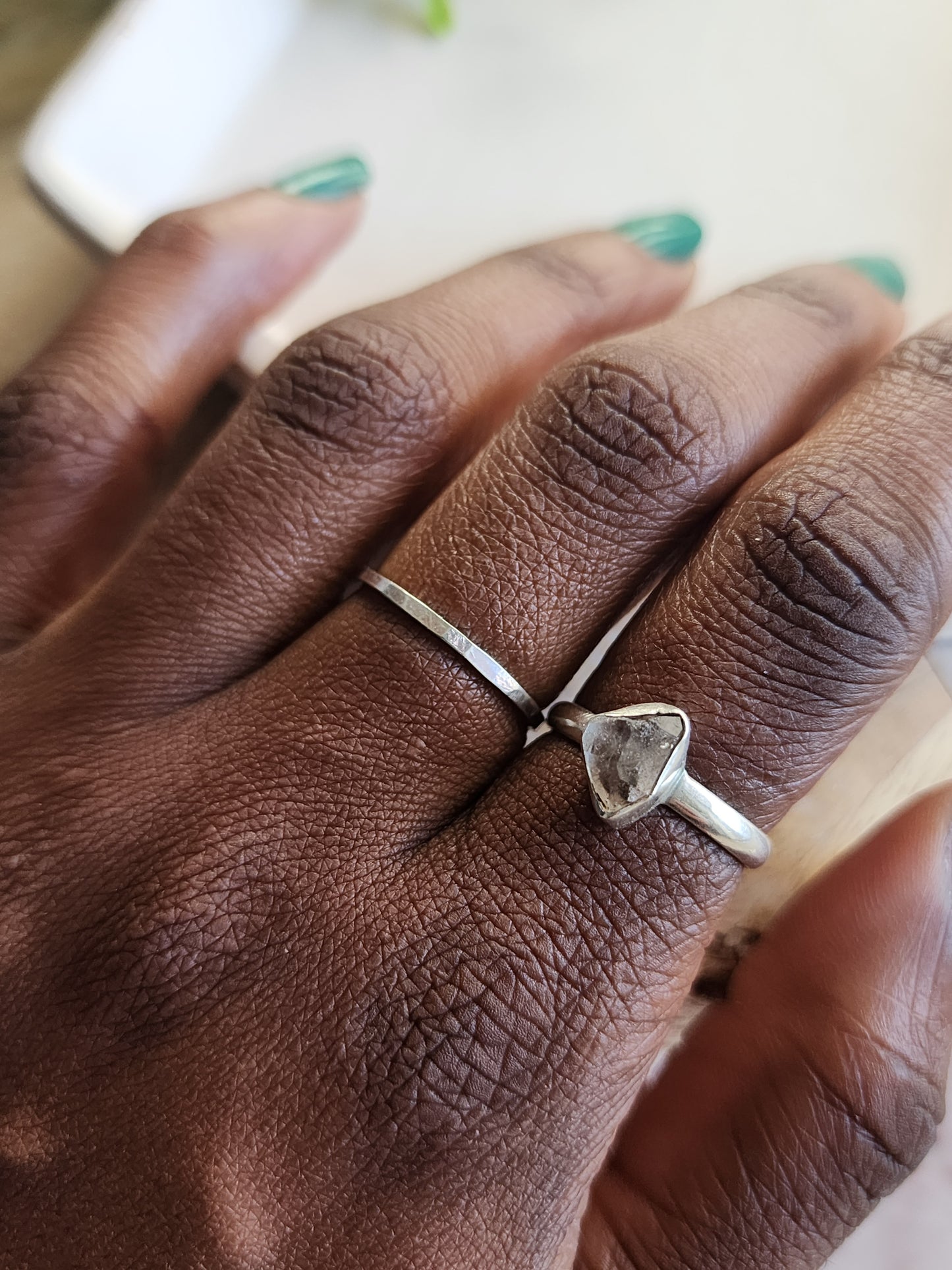 Sterling Silver Hammered Ring