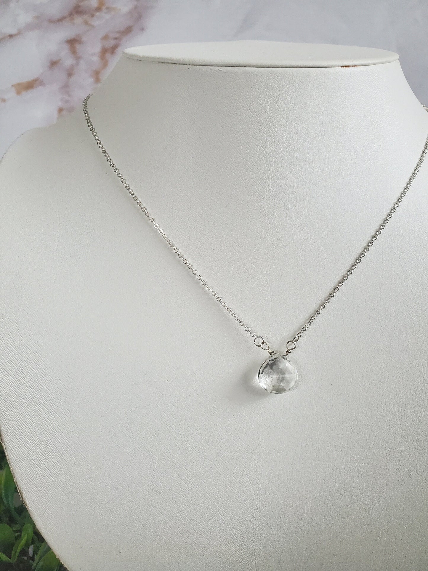 Clear Quartz on Sterling Silver