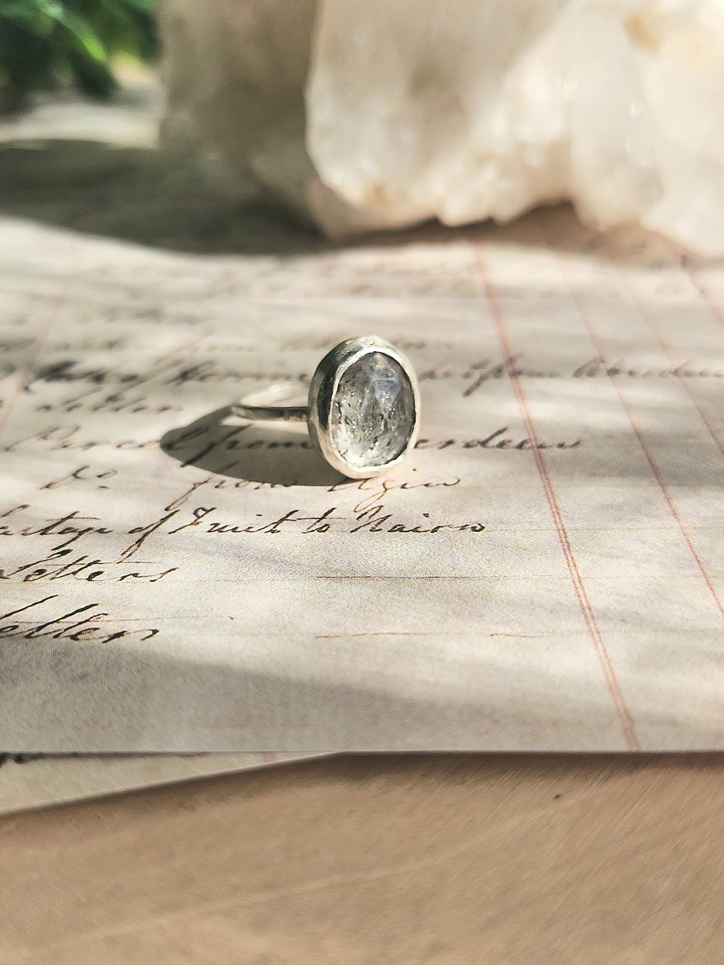 Herkimer Diamond Statement Ring
