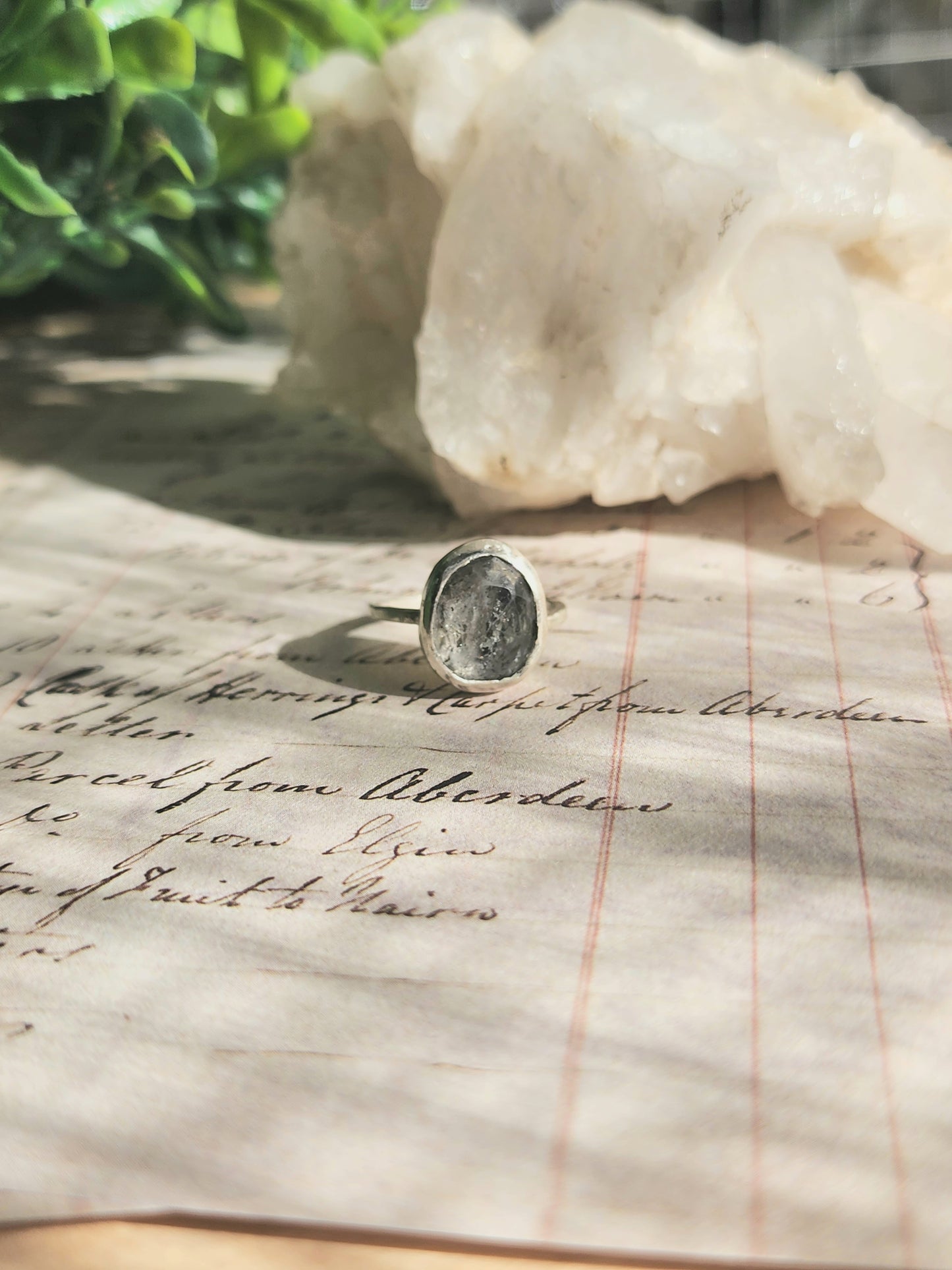 Herkimer Diamond Statement Ring