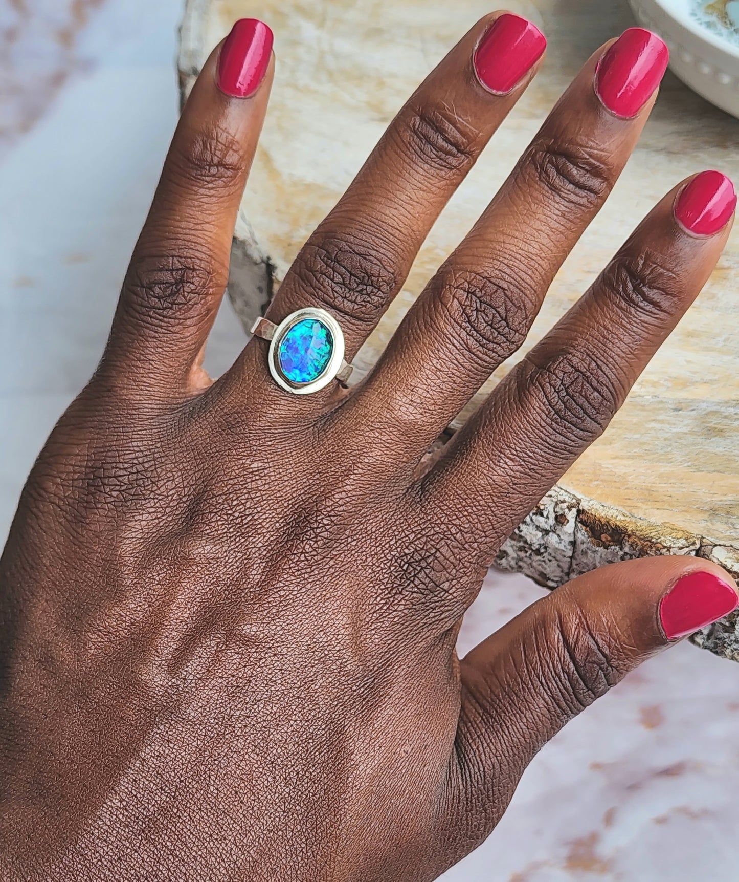 Australian Opal Ring Size 7.5