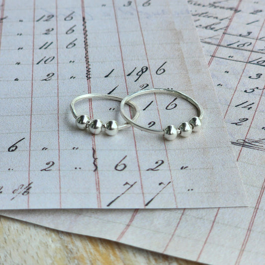 Fidget and Focus Ring - Sterling Silver