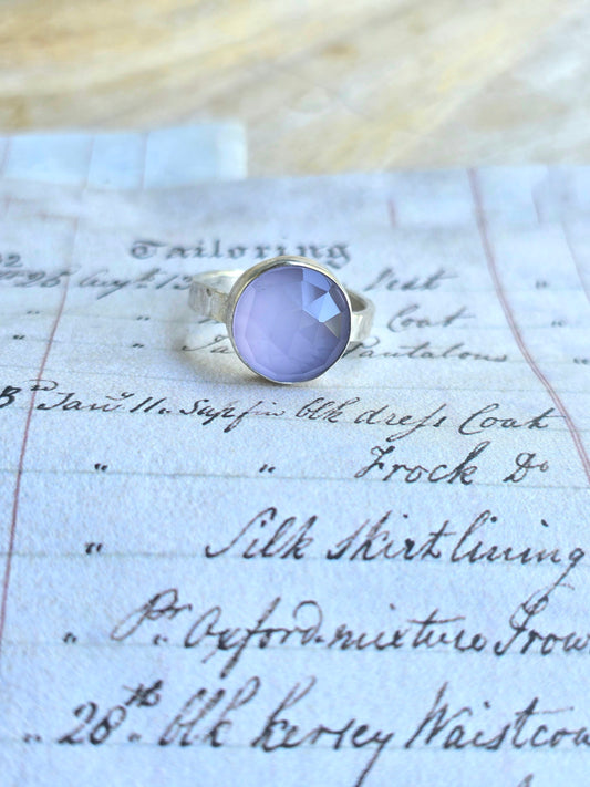 Lavender Chalcedony Ring (Size 7.5)