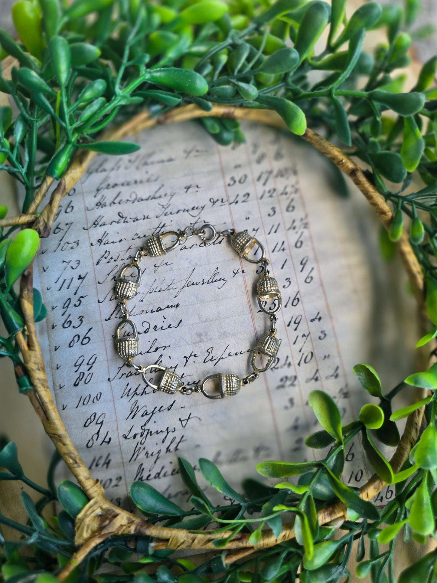 Vintage Nantucket Basket Bracelet