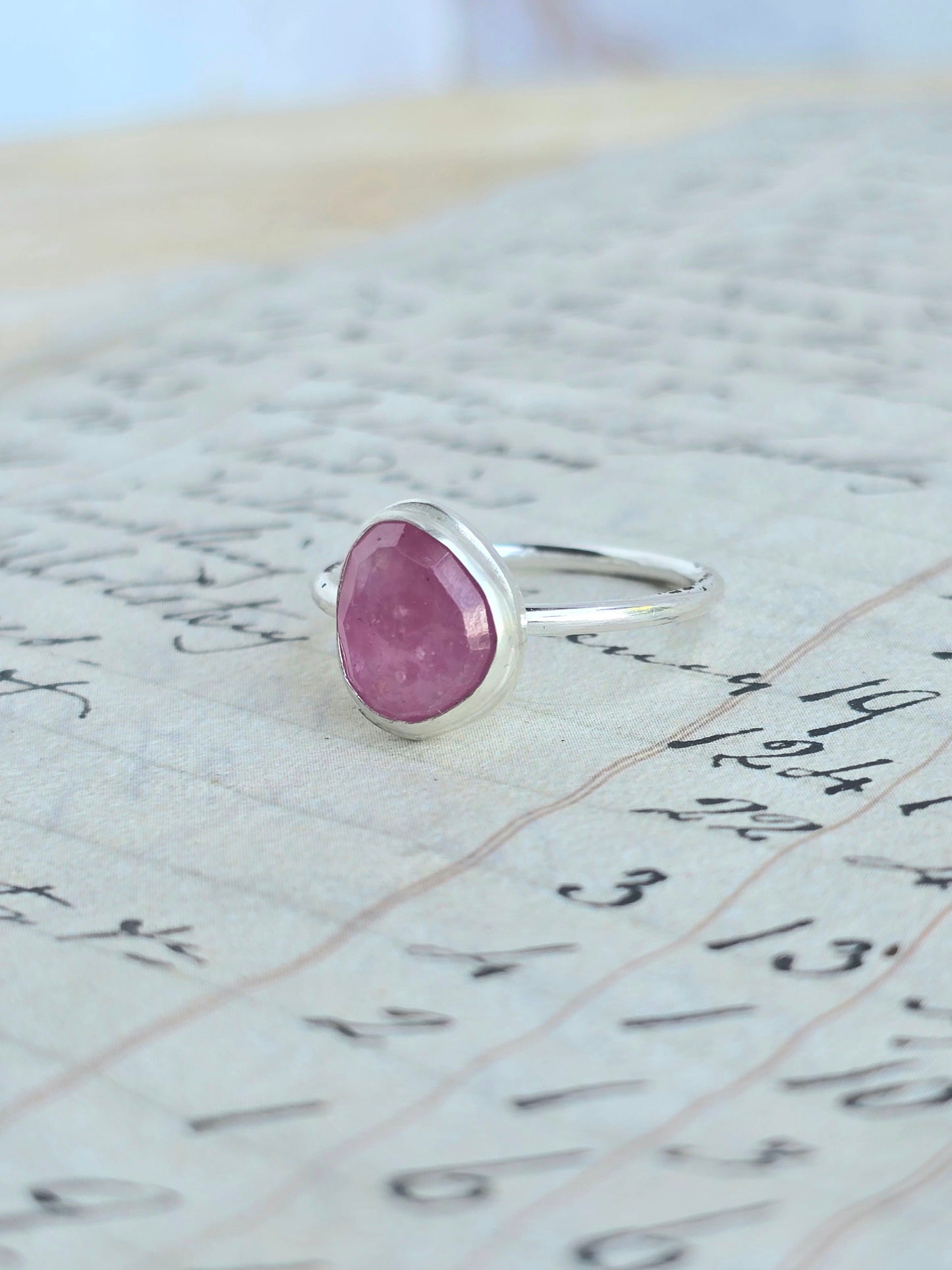 Pink Tourmaline Ring (Size 8.75)