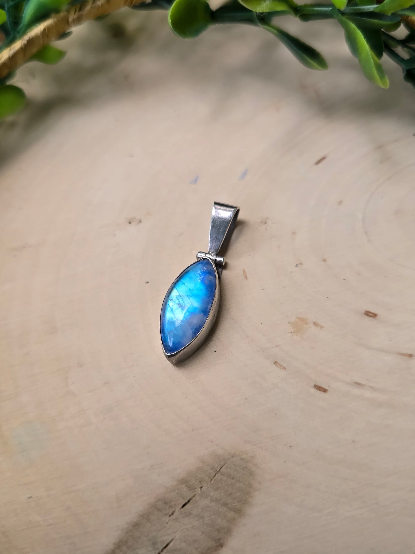 Vintage Moonstone Pendant (Marquise)