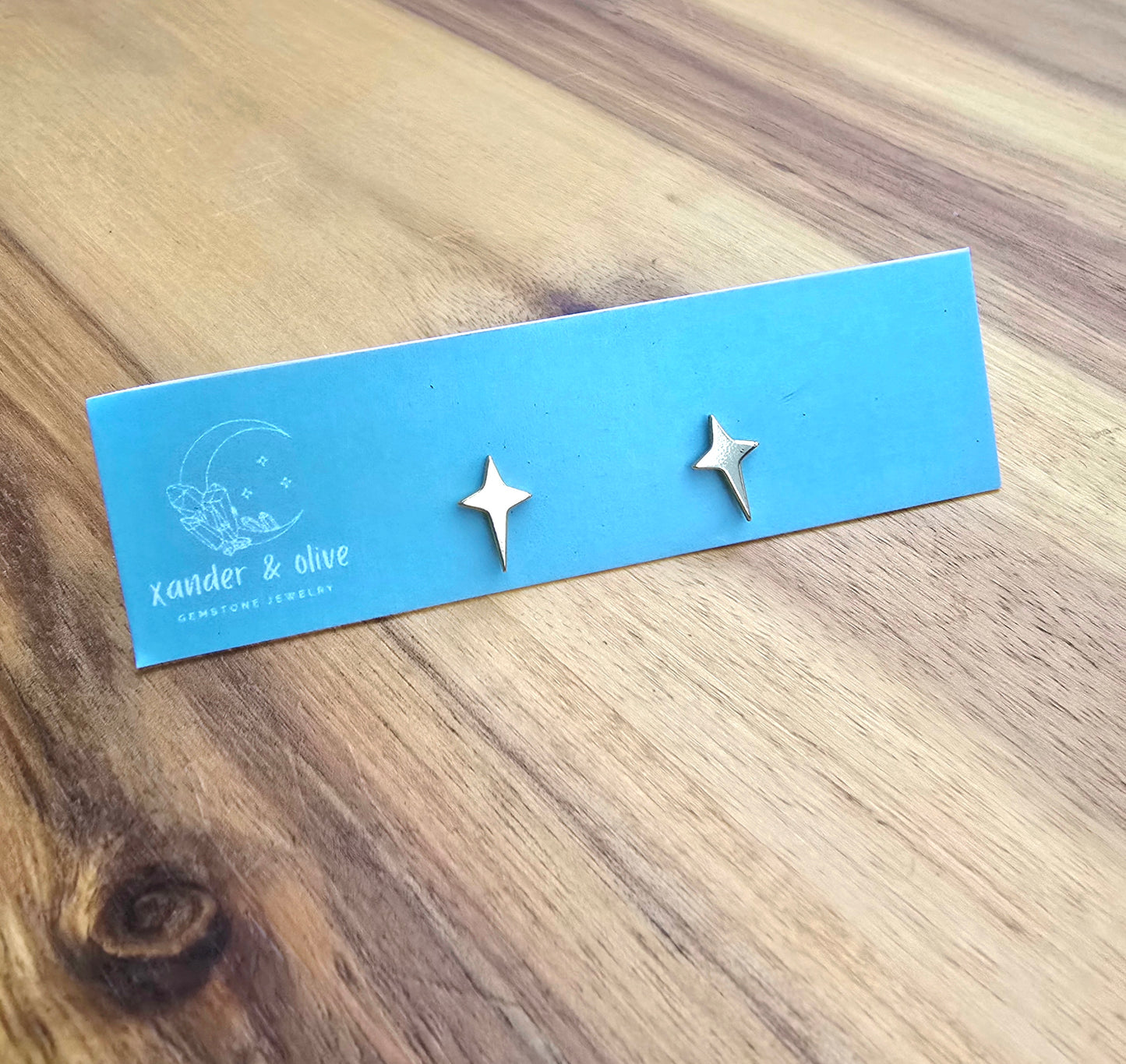 Brass Stud Earrings