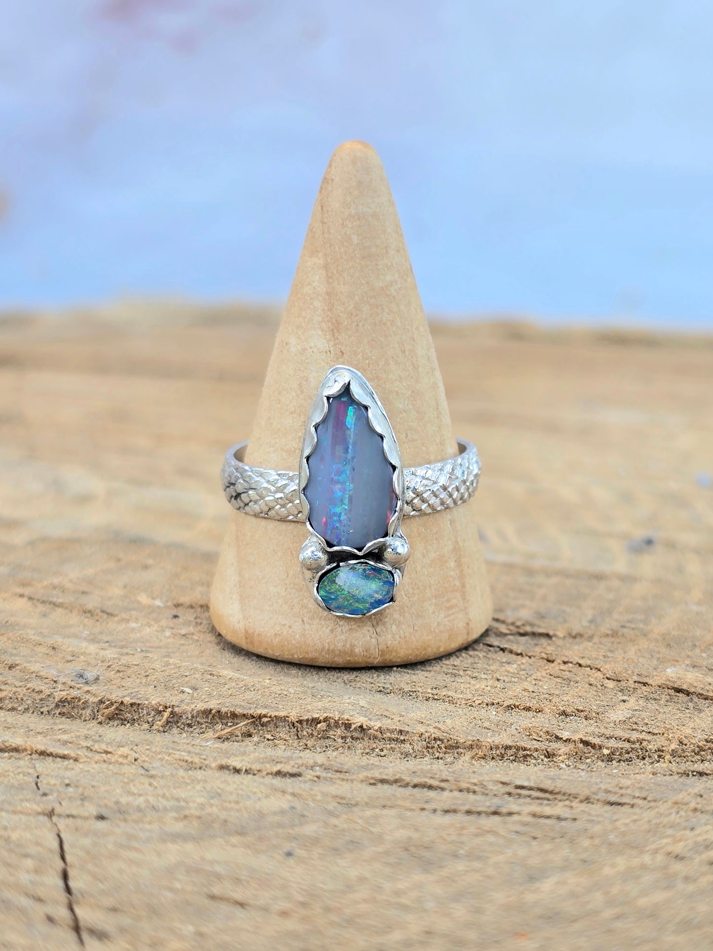 Double Opal Ring