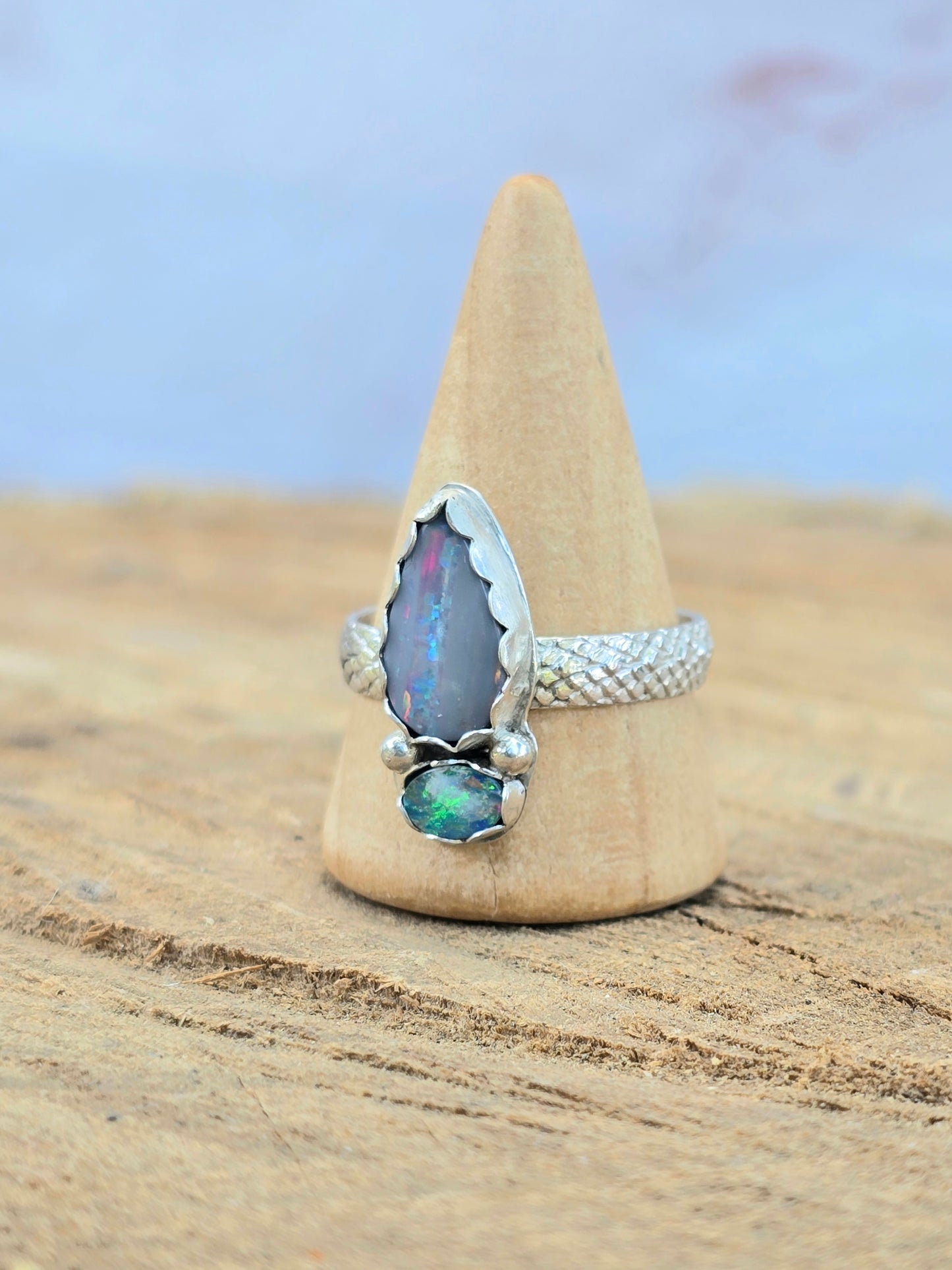 Double Opal Ring
