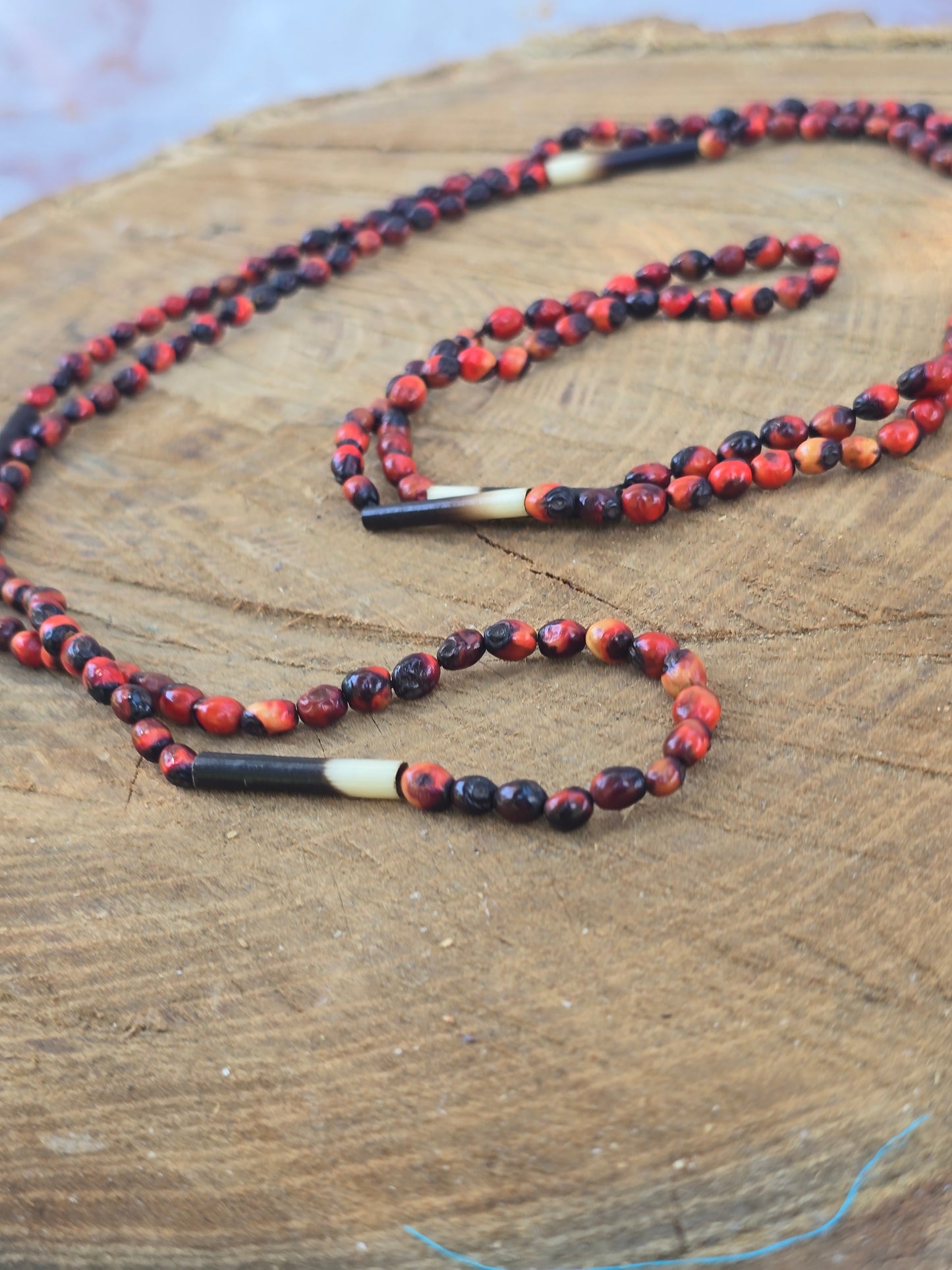 Vintage Yoruba Peonia Seed Necklace