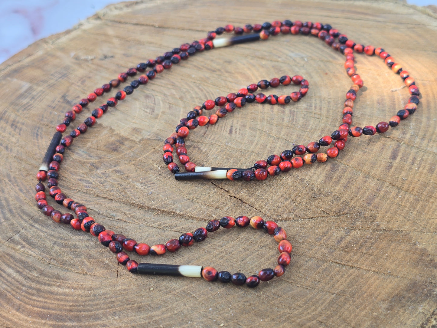 Vintage Yoruba Peonia Seed Necklace