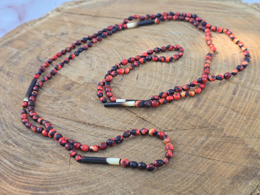 Vintage Yoruba Peonia Seed Necklace