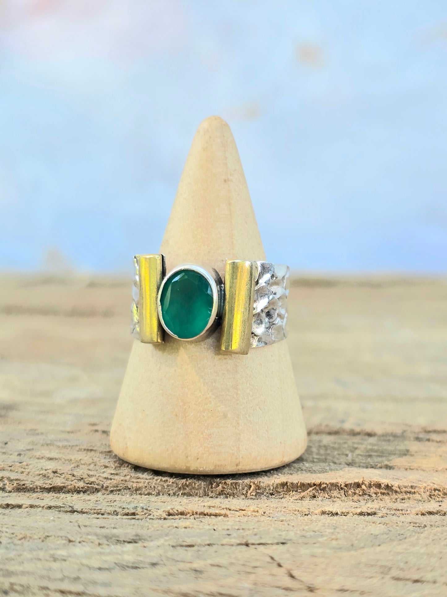 Vintage Green Onyx Ring