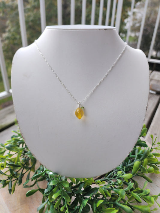 Lemon Harvest Necklace on Sterling Silver